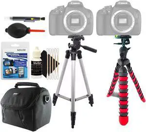 Tall and Flexible Tripod + Lens Pen + Dust Blower + Universal Screen Protector + Gadget Bag + 3pc Cleaning Kit