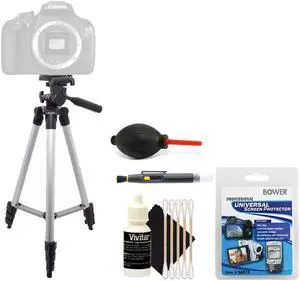 Tall Tripod + Screen Protector + Lens Pen + Dust Blower + 3pc Cleaning Kit