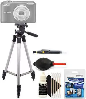 Tall Tripod + Screen Protector + Lens Pen + Dust Blower + 3pc Cleaning Kit