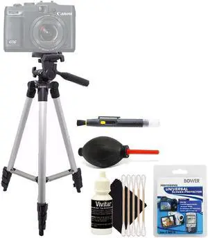 Tall Tripod + Screen Protector + Lens Pen + Dust Blower + 3pc Cleaning Kit