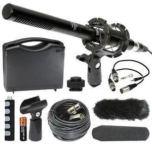 XM-55 13-Piece Professional Video & Broadcast Unidirectional Condenser Microphone Kit For Nikon D500, D3000, D3200, D3300, D5100, D5200, D5300, D5500, D7000, D7100, D7200, D300, D300s, D600, D610, D70 XM-55 13-Piece Professional Video & Broadcast Unidirectional Condenser Microphone Kit For Nikon D500, D3000, D3200, D3300, D5100, D5200, D5300, D5500, D7000, D7100, D7200, D300, D300s, D600, D610, D70
