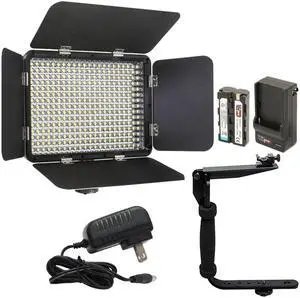 Vidpro LED-330X Varicolor Studio Video Lighting Kit w/ Barn Doors & Accessories