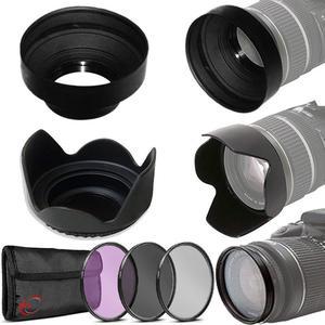 Filter Set + Hoods for CANON 50mm f/1.8, CANON 40mm f/2.8 and CANON EF-S 24mm f/2.8 Lenses