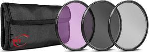 Vivitar 3-Pcs HD UV Polarizer and FLD Filter Kit for FujiFilm X-E3