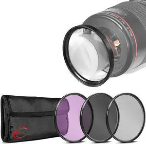 52MM Filter Kit FOR NIKON AF-S 18-55mm, 35mm f/1.8G, 55-200mm VR, 50mm f/1.8D