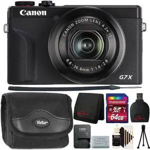 Canon PowerShot G7 X Mark III Digital Camera (Black) Ultimate Accessory Bundle