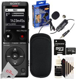 Sony UX570 Digital Voice Recorder with Lavalier Condenser Microphone Kit