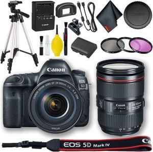 Canon EOS 5D Mark IV DSLR Camera with 24-105mm f/4L II Lens (Intl Model) Basic Bundle