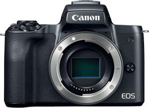 Canon EOS M50 Mirrorless Digital Camera (Body Only, Black)