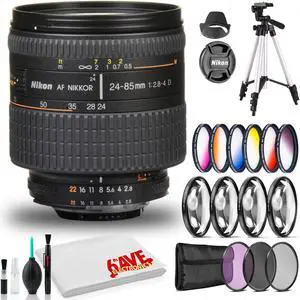 Nikon AF Zoom-NIKKOR 24-85mm f/2.8-4D IF Lens (Intl Model) - Tripod and Filters