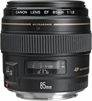 Canon EF 85mm f/1.8 USM Medium Telephoto Lens for Canon SLR Cameras - Fixed (Renewed)