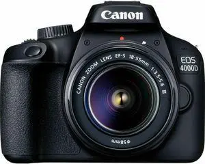 Canon EOS 4000D DSLR Camera EF-S 18-55 mm f/3.5-5.6 III Lens (International Model)