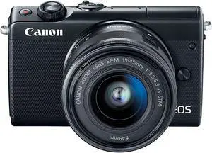 Canon EOS M100 Mirrorless Camera w/ 15-45mm Lens - Wi-Fi, Bluetooth, and NFC Enabled (Black) (International Model)
