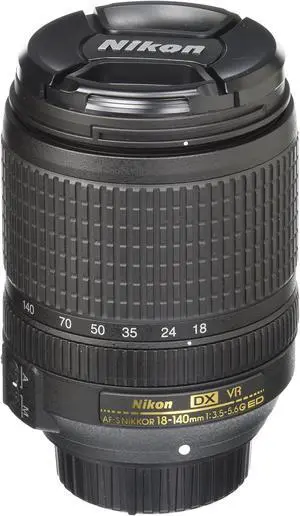 Nikon AF-S DX NIKKOR 18-140mm f/3.5-5.6G ED Vibration Reduction Zoom Lens with Auto Focus for Nikon DSLR Cameras