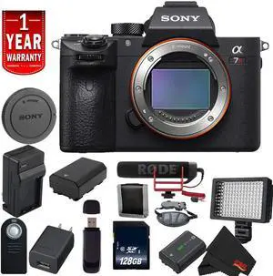 Sony Alpha a7R III ILCE7RM3/B (A7RM3) Mirrorless Digital Camera International Model Body Video Bundle