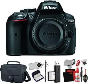 Nikon D5300 DSLR Camera (International Model) with Extra Accessory Bundle