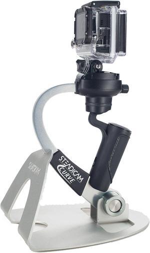 Steadicam Curve-BK Handheld Video Stabilizer and Grip for GoPro Hero Cameras 3, 4 Black & Hero 5 (Silver)