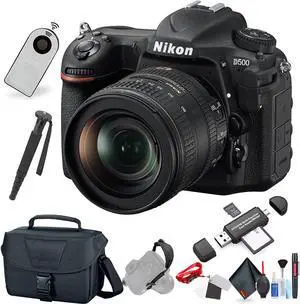 Nikon D500 DSLR Camera with 16-80mm Lens (International Model) with Extra Accessory Bundle