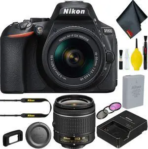 Nikon D5600 DSLR Camera with 18-55mm w/Filter Kit