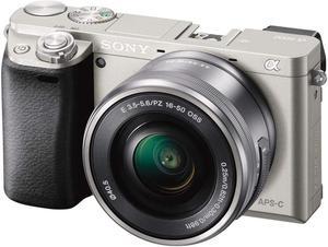 Sony Alpha a6000 Mirrorless Digital Camera with 16-50 mm Lens 24.3MP (Silver)