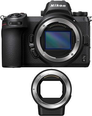 Nikon Z6 Mirrorless Digital Camera with Nikon FTZ Mount Adapter Bundle