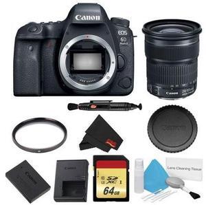 Canon EOS 6D Mark II DSLR Camera (Body Only) Basic Filter w/ Memory Bundle + Bonus EF 24-105mm Lens - Intl Model