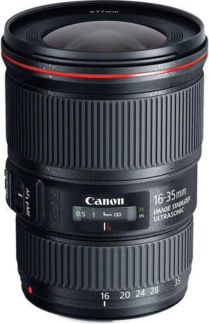 Canon EF 16-35mm f/4L IS USM Lens (9518B002) Essential Bundle Kit for Canon EOS - International Model No Warranty