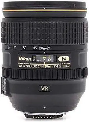 Nikon AF-S FX NIKKOR 24-120mm f/4G ED Vibration Reduction Zoom Lens with Auto Focus for Nikon DSLR Cameras International Version