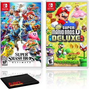 Nintendo Super Smash Bros Ultimate Bundle with New Super Mario Bros U Deluxe