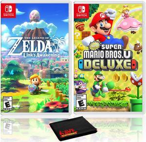 The Legend of Zelda Links Awakening  New Super Mario Bros U Deluxe  2 Game Bundle  Nintendo Switch