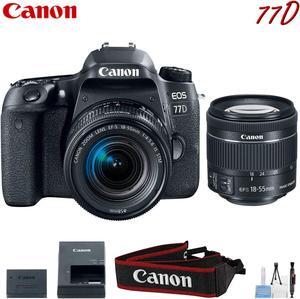 Canon EOS 77D Digital SLR Camera with 18-55mm Lens Kit (International Model)