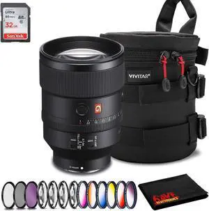 Sony FE 135mm f/1.8 GM Lens (Intl Model) Accessory Kit Bundle