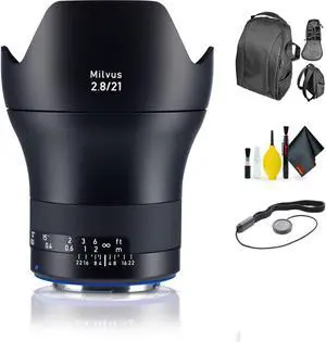 Zeiss Milvus 21mm f/2.8 ZE Lens for Canon EF - 2096-549 + Deluxe Lens Cleaning Kit