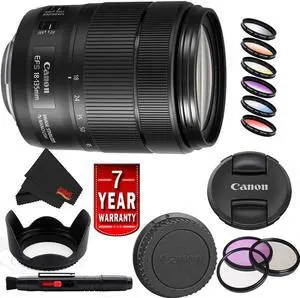 Canon EF-S 18-135mm f/3.5-5.6 is USM Lens (International Model) Advanced Bundle
