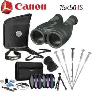 Canon 15x50 is All-Weather Image Stabilized Binocular Advanced Bundle