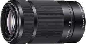 Sony E 55-210mm F4.5-6.3 Lens for Sony E-Mount Cameras (Black) (Renewed)