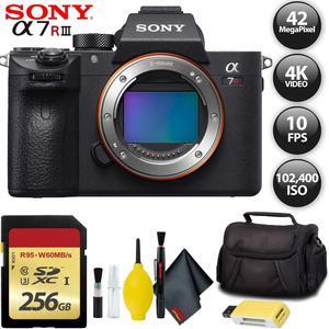 Sony Alpha a7R III Mirrorless Digital Camera  256GB Memory Card Base Kit with Accessories