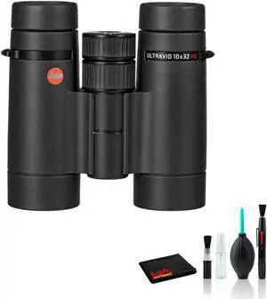 Leica 10x32 Ultravid HD-Plus Binocular 40091 with Deluxe Cleaning Kit -International Version