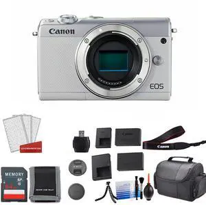 Canon M100 Mirrorless Camera Body (Kit Box) Bundle ? International Model