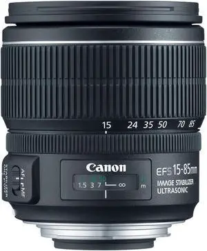 Canon EF-S 15-85mm f/3.5-5.6 IS USM UD Standard Zoom Lens for Canon Digital SLR Cameras (Renewed)