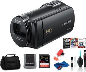 Samsung HMX-F90 Camcorder Black Bundle with 64 GB Memory Card + Corel  Kit