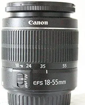 Canon EF-S 18-55mm f/3.5-5.6 III Camera Lens (New in White Box) International Model (No Warranty)