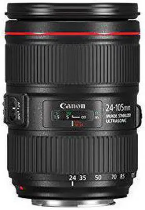Canon Zoom Lens EF 24-105mm F/4l Is USM Image Stabilizer Autofocus USA