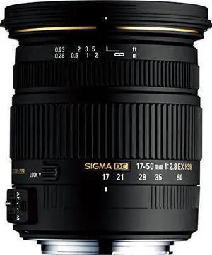Sigma 17-50mm f/2.8 EX DC OS HSM FLD Large Aperture Standard Zoom Lens for Canon Digital DSLR Camera - (Renewed)