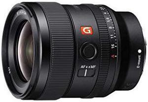 Sony E-mount FE 24mm F1.4 GM Full Frame Wide-angle Prime Lens (SEL24F14GM), Black (Renewed)