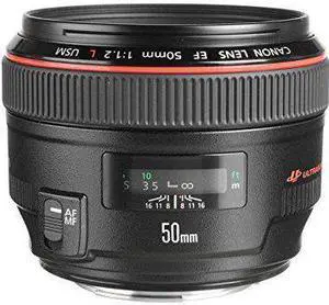 Canon EF 50mm f/1.2 L USM Lens for Canon Digital SLR Cameras - Fixed International Version