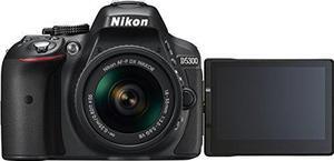 Nikon D5300 Digital SLR Camera - Black (24.2 MP, AF-P 18-55mm VR Lens Kit) 3-Inch LCD Screen - International Version (No