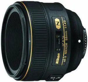 Nikon AF-S FX NIKKOR 58mm f/1.4G Fixed Zoom Lens with Auto Focus for Nikon DSLR Cameras International Version
