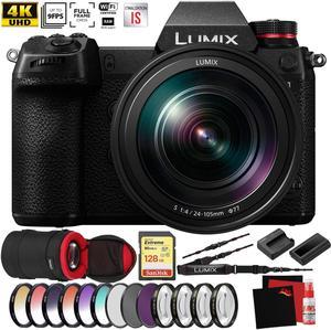 Panasonic Lumix DCS1 Mirrorless Digital Camera with 24105mm Lens NEW  Pro Photographer Bundle
