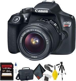 Canon EOS Rebel T6 DSLR Camera with 18-55mm Lens + 64GB Memory Card + Mega Accessory Kit + Deluxe Accessories Bundle